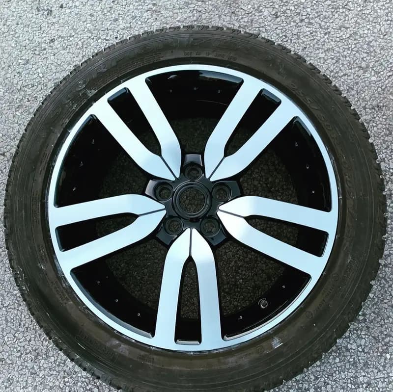 Gloss black powder coated alloy wheel by Dimonty Alloys, Standish