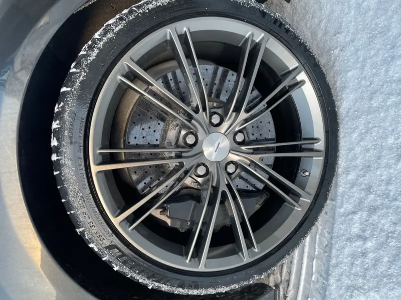 Gloss black powder coated alloy wheel by Dimonty Alloys, Standish