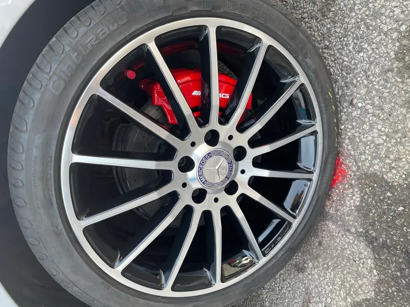 Powder coated alloy wheel set refinished by Dimonty Alloys