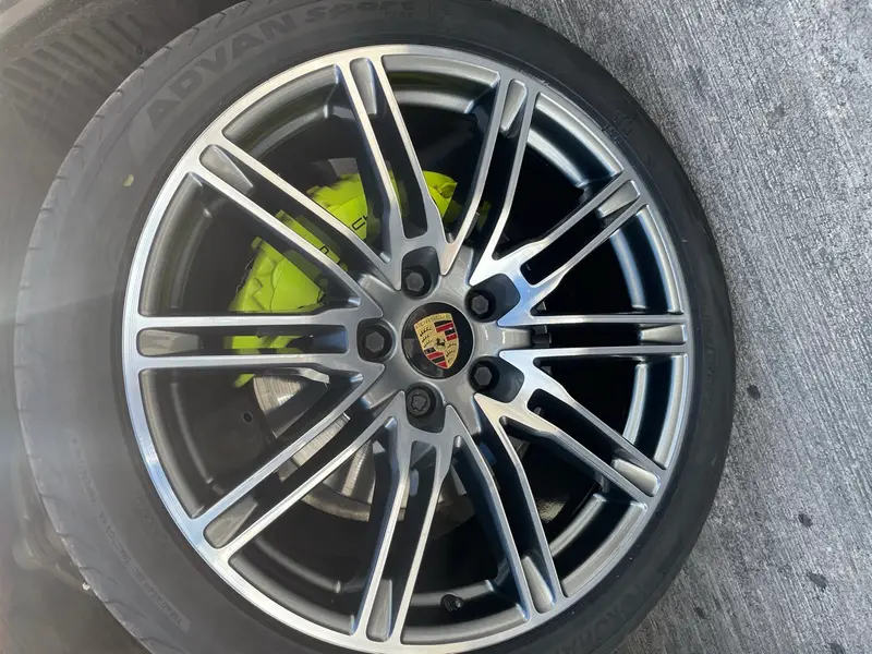 Gloss black powder coated alloy wheel by Dimonty Alloys, Standish