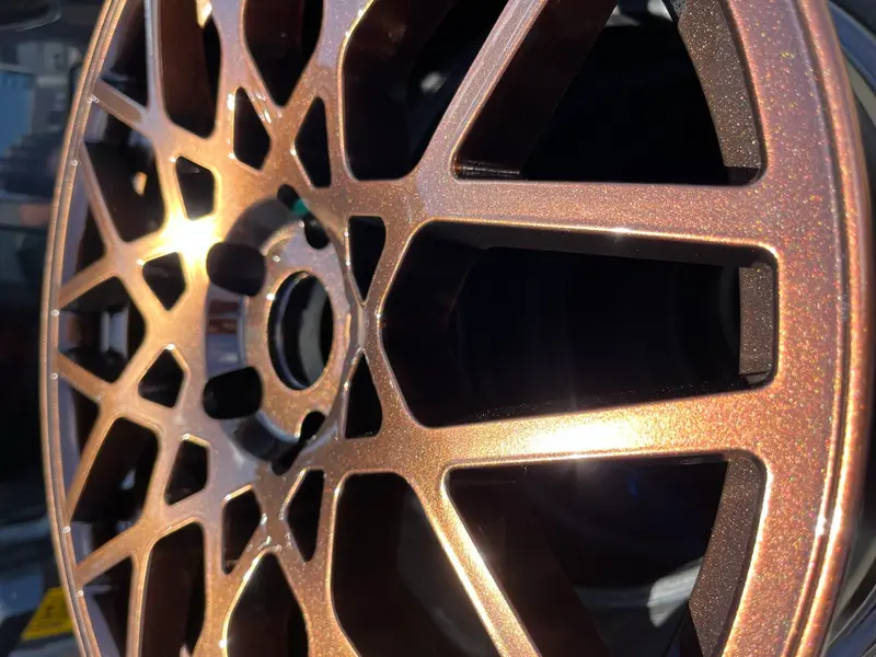 Kerbed alloy wheel restored to a factory finish by Dimonty Alloys
