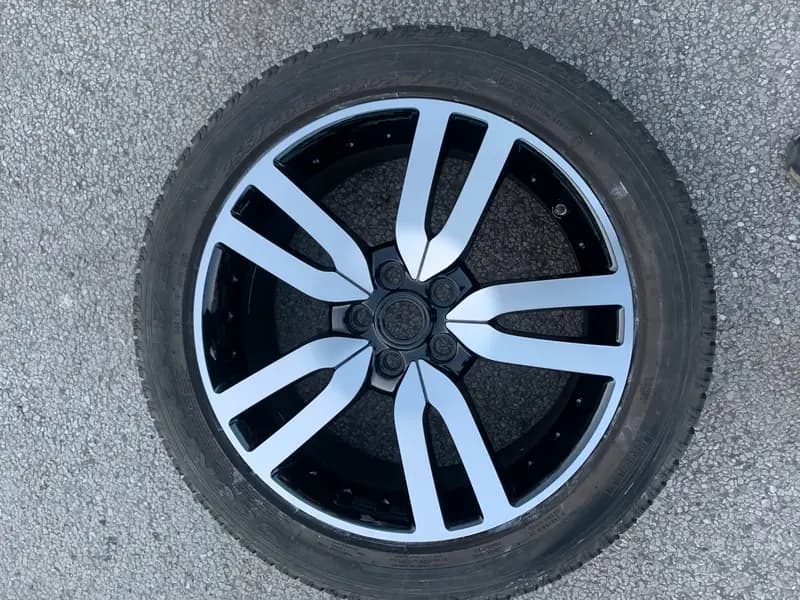 Powder coated alloy wheel set refinished by Dimonty Alloys
