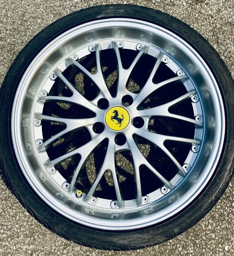 Repaired and refurbished alloy wheel by Dimonty Alloys, Wigan