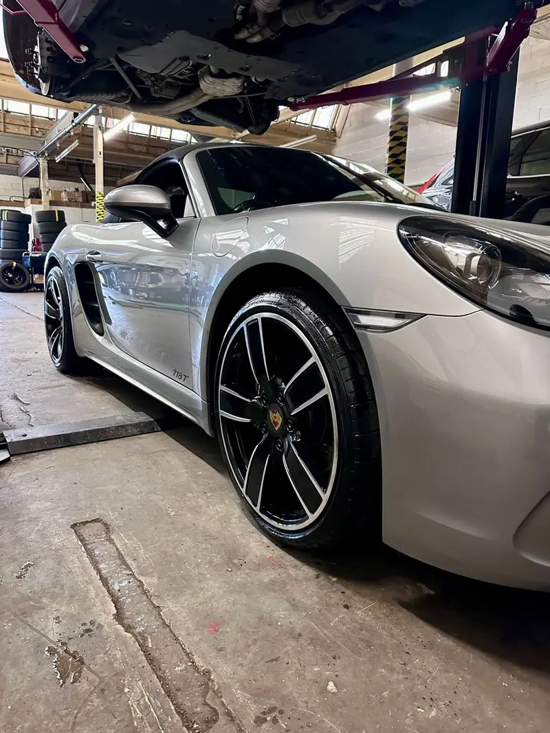 Repaired and refurbished alloy wheel by Dimonty Alloys, Wigan